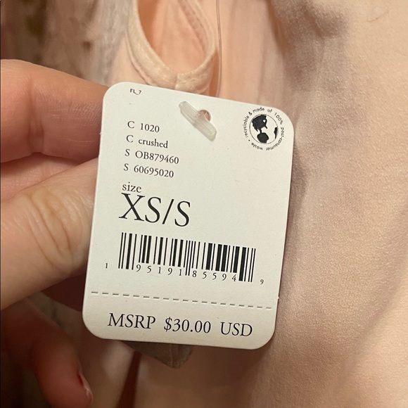 Free People Intimately Pale Pink Bodycon Slip XS / S - Picture 7 of 7